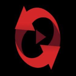 A graphic design featuring red arrows arranged in a circular pattern. The image features a red arrow enclosed in a circular design. It represents movement or direction, commonly used as a symbol in graphic design. This logo aligns with themes related to graphics and branding. The context includes the term "ELIAA PRO IPTV.