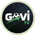 A logo featuring a football design with the text "GeVi TV" incorporated into it. The logo includes graphics with circular elements and a playful cartoon style.