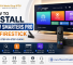 How to install IPTV Smarters Pro on Firestick (2026 step-by-step guide) featuring a remote control and information about various streaming options like live TV, movies, and series.