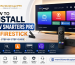 How to install IPTV Smarters Pro on Firestick (2026 step-by-step guide) featuring a remote control and information about various streaming options like live TV, movies, and series.